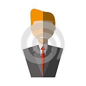 Businessman avatar elegant islated icon