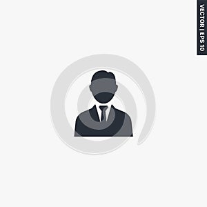 Businessman, avatar, premium quality flat icon