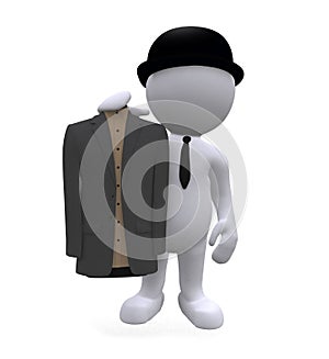 Businessman in bowler hat