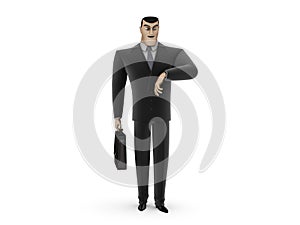 Businessman with briefcase