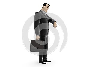 Businessman with briefcase