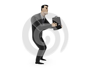 Businessman with briefcase