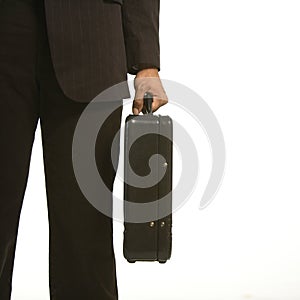 Businessman with briefcase.