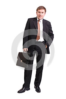 Businessman with briefcase