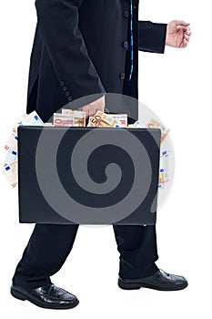 Businessman with briefcase