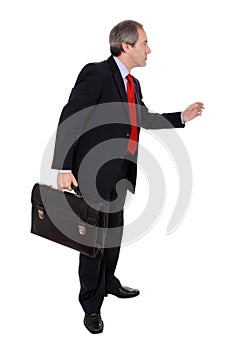 Businessman with briefcase