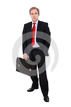 Businessman with briefcase