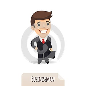 Businessman with a briefcase