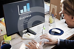 Businessman Business Graphic Design Concept