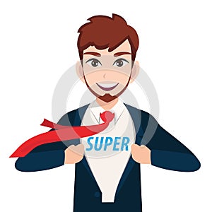 Super manager or superhero Vector illustration