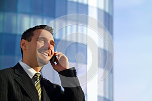 Businessman On Cellphone