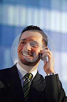 Businessman On Cellphone