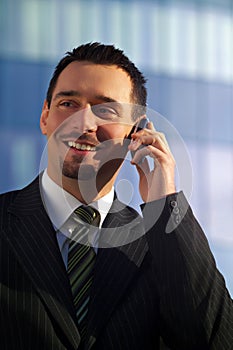 Businessman On Cellphone