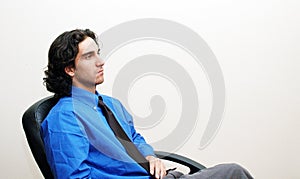 Businessman in a chair