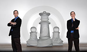 Businessman and chess-8