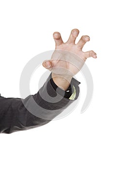 Businessman - claw hand