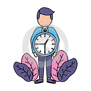 businessman clock time