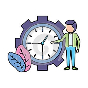 businessman clock time