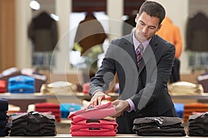 Businessman At Clothes Store