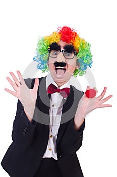 Businessman clown