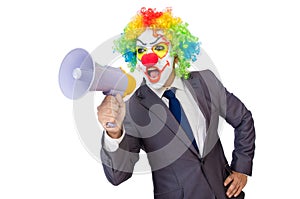 Businessman clown
