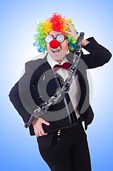 Businessman clown