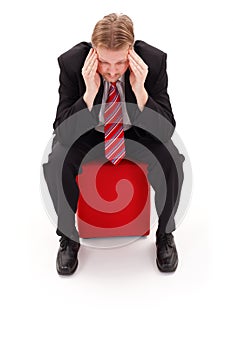 Businessman concentrate photo