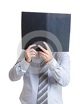 Businessman concentrate on reading document