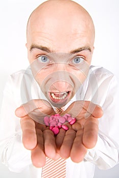 Businessman craving pills