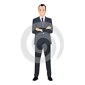 Businessman crossing his arms over his chest