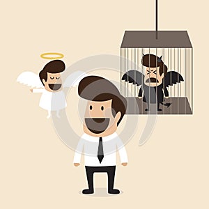 Businessman decide to belive angel mind and lock d