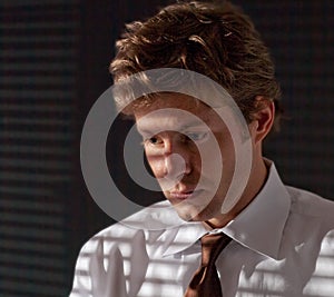 Businessman Deep In Thought