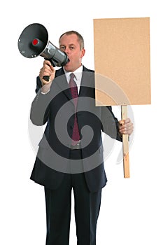 Businessman demonstration