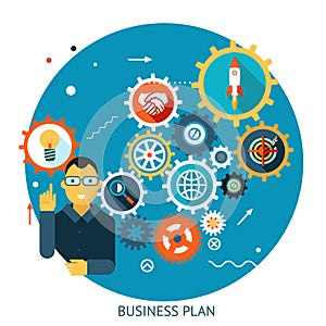 Businessman Describes Successful Strategy Plan