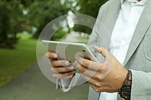 Businessman with a Digital Tablet