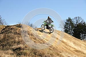 Businessman on Dirt Bike