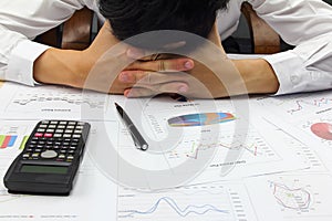 Businessman doing plan finance