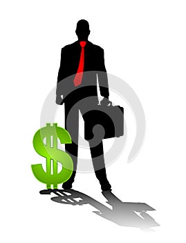 Businessman With Dollar Sign