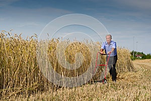 Businessman embarking on a new challenge