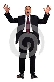 Businessman falling