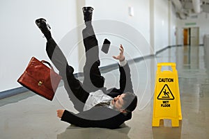 Businessman Falling