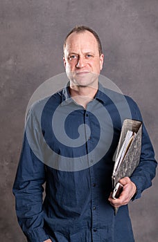 Businessman with folder