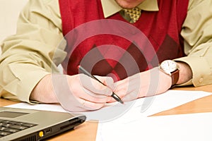 Businessman in formal wear