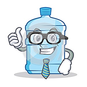 Businessman gallon character cartoon style