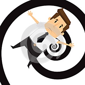 Businessman get confused