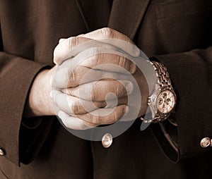 Businessman hands