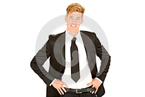 Businessman with hands on hips