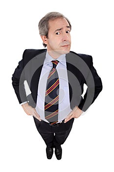 Businessman with hands on his hips