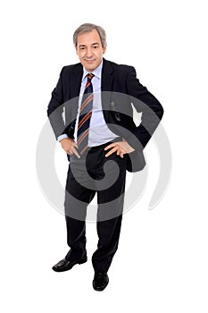 Businessman with hands on his hips