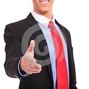 Businessman handshake